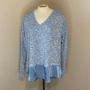 Super soft baby blue hi lo shirt look me new